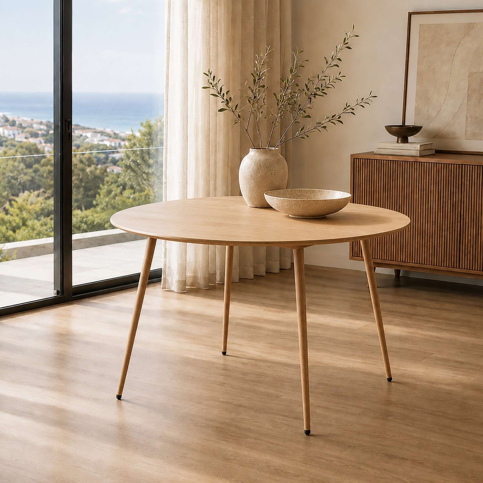 Beckett Dining Table - Natural - 1.2M/4 Seater