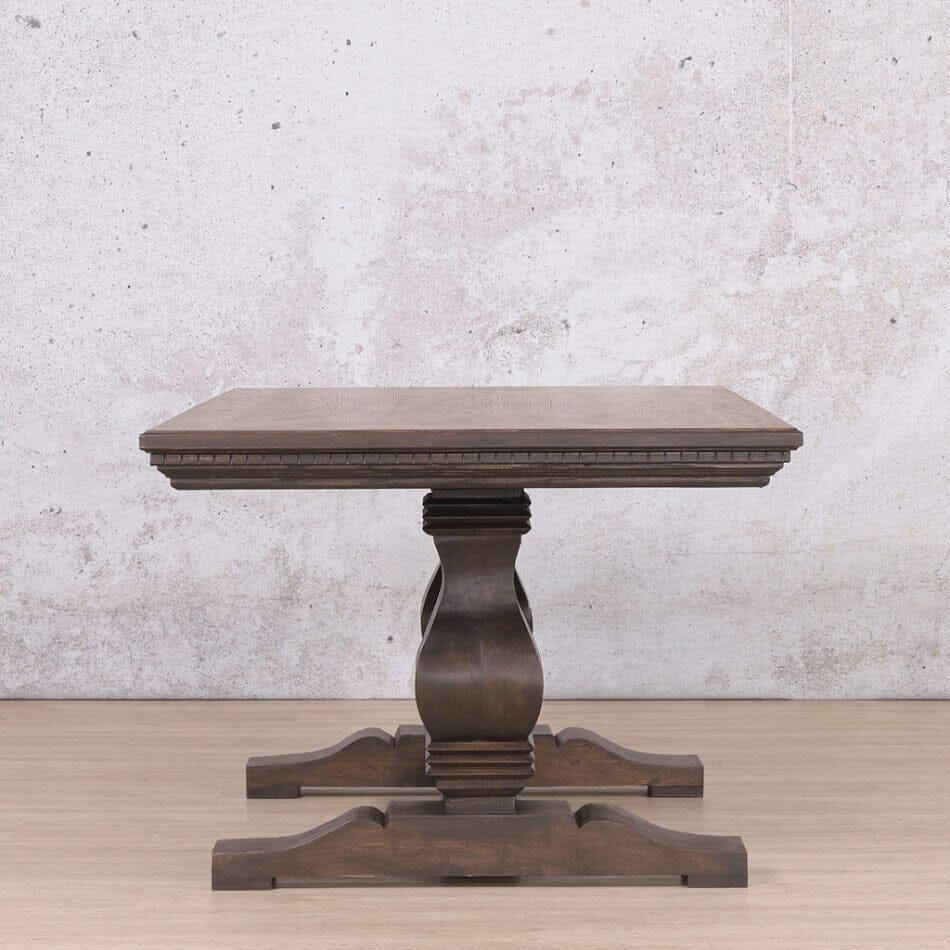 Belmont Fluted Wood Dining Table - 1.9M / 6 Seater Dining Table Leather Gallery-antique-chocolate