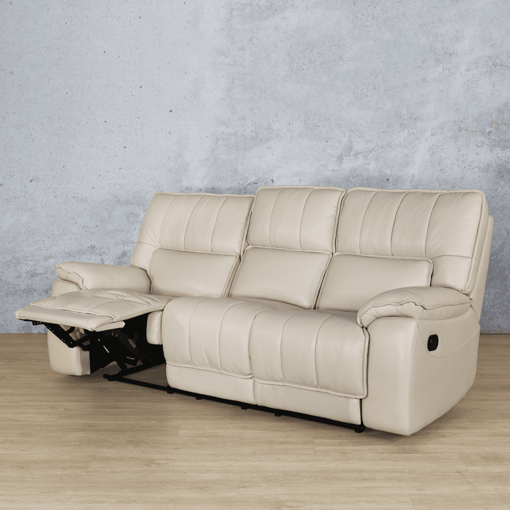 Bentley Leather Recliner 3 Seater Leather Recliner Leather Gallery Beige-g