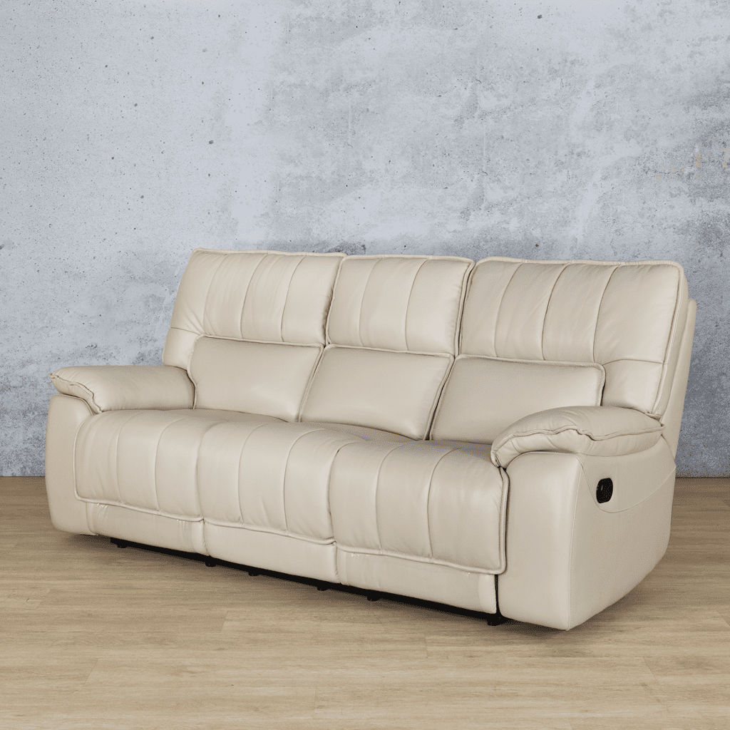 Bentley Leather Recliner 3 Seater Leather Recliner Leather Gallery Beige-g