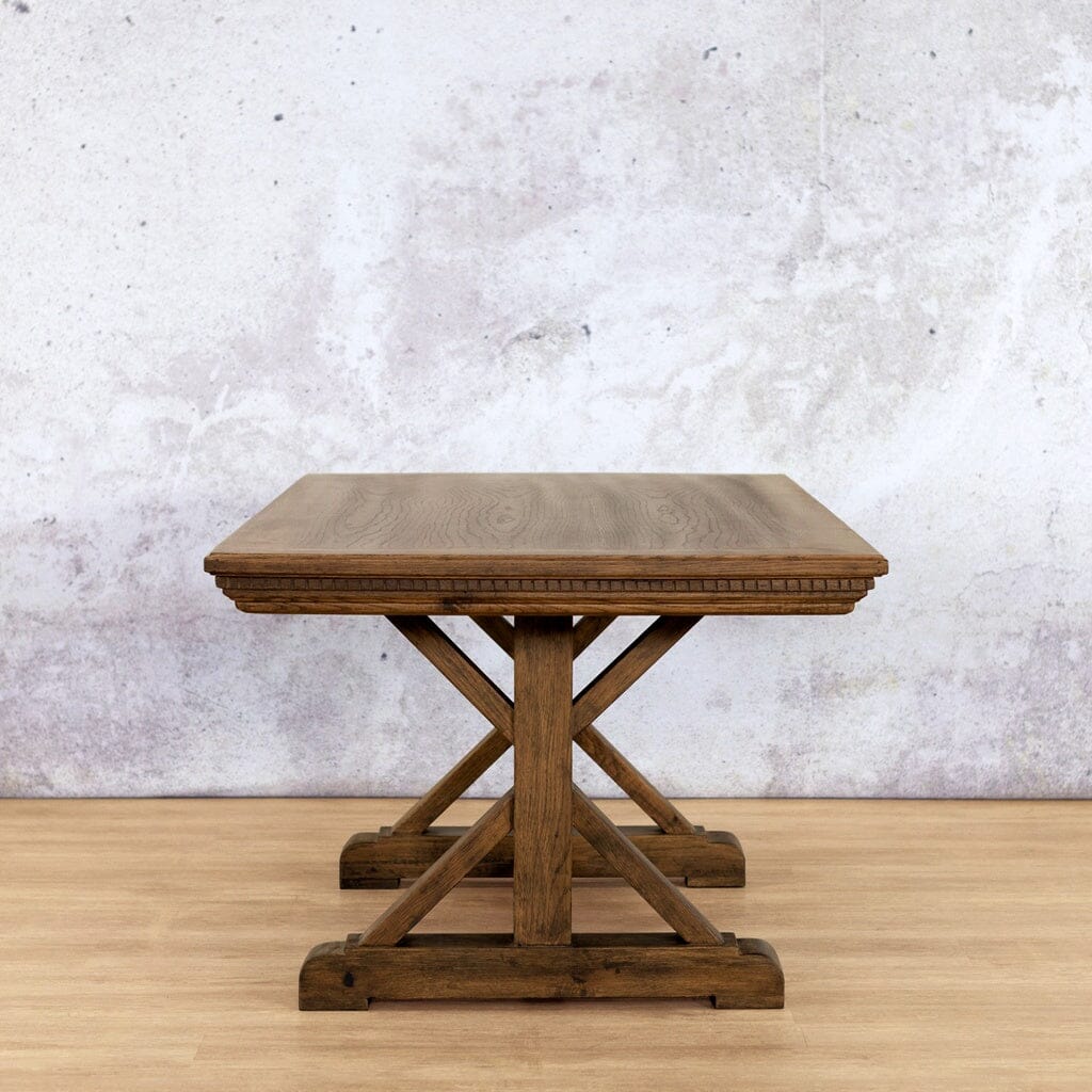 Berkeley Fluted Wood Dining Table - 2.4M / 8 or 10 Seater Dining Table Leather Gallery-antique-dark-oak