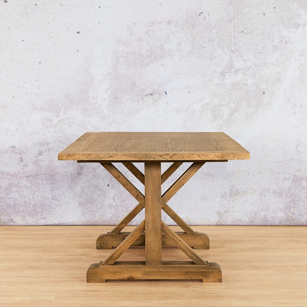 Berkeley Wood Dining Table - 2.4M / 8 or 10 Seater Dining Table Leather Gallery-antique-natural-oak