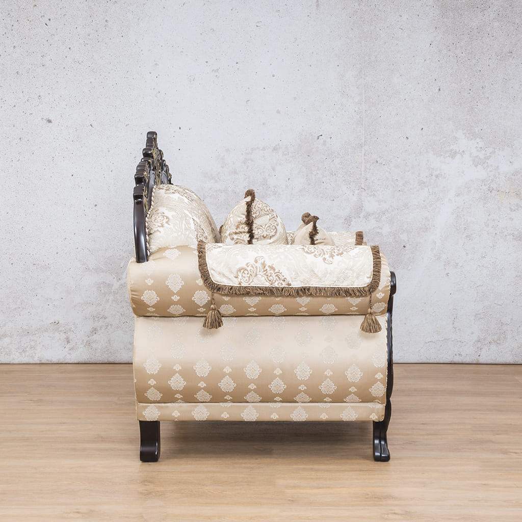 Berlin 1 Seater Fabric Sofa Fabric Sofa Leather Gallery Beige-B 