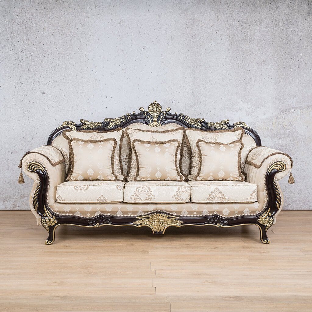 Berlin 3 + 2 + 1 Fabric Sofa Suite - Beige-B - Lounge Suite