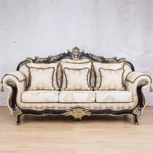 Berlin 3 Seater Fabric Sofa Fabric Sofa Leather Gallery Beige-B