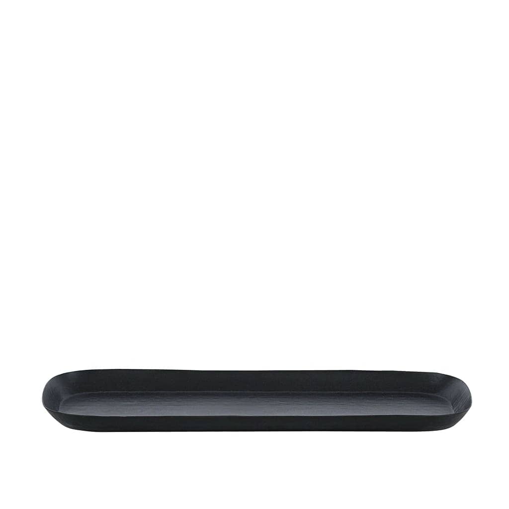Black Lexus Hammered Tray - Medium Trays Leather Gallery Black 25 x 18cm