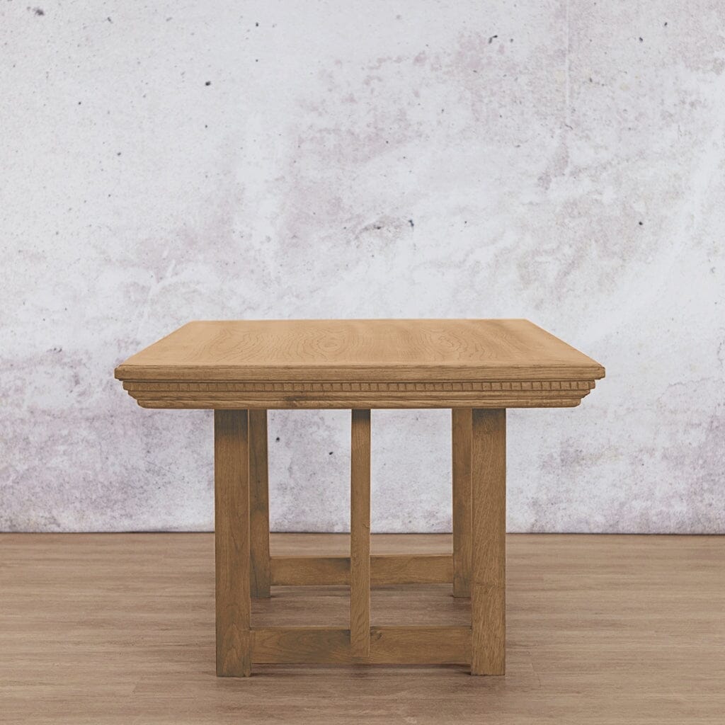 Bolton Fluted Wood Dining Table - 2.4M / 8 or 10 Seater Dining Table Leather Gallery-antique-natural-oak
