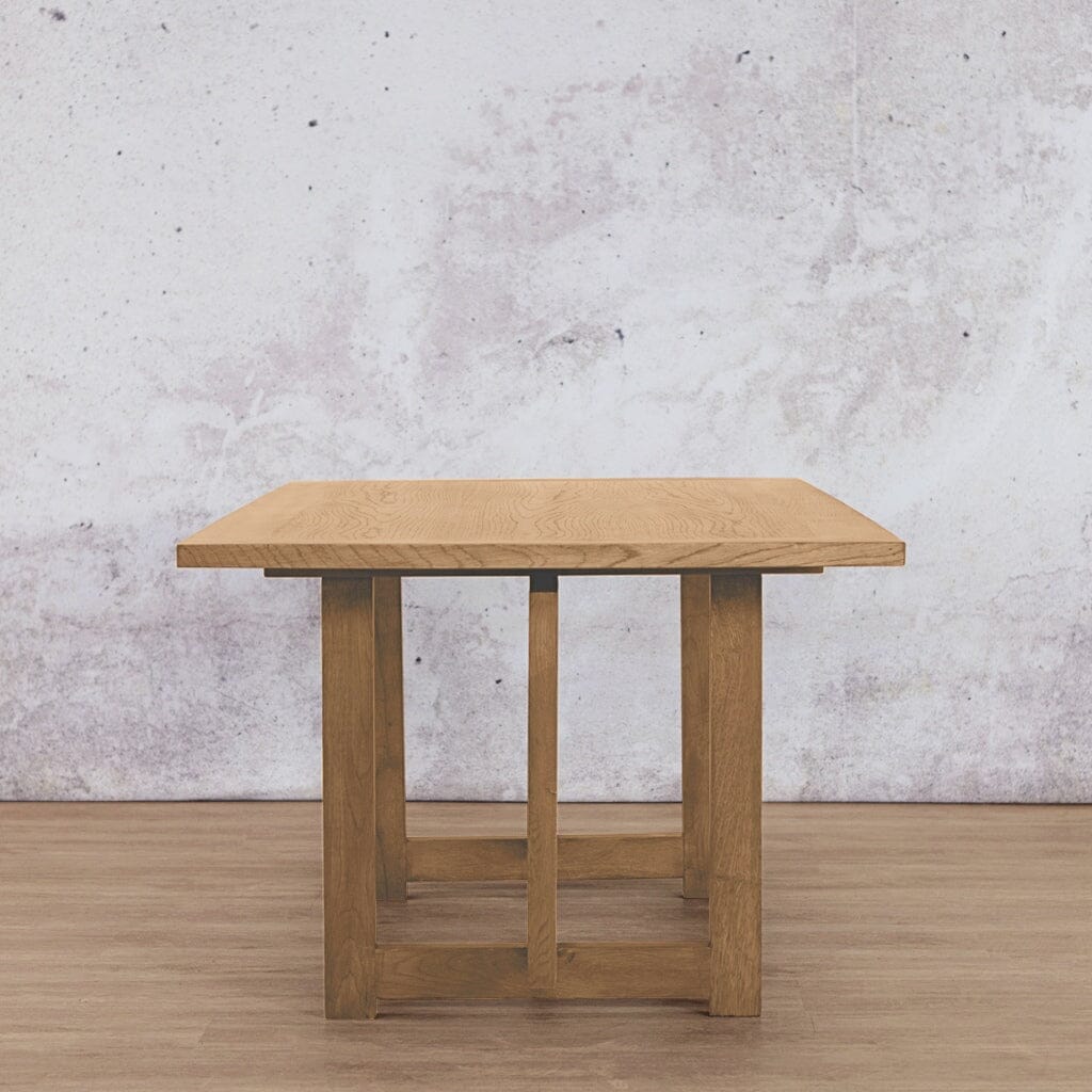 Bolton Wood Dining Table - 2.4M / 8 or 10 Seater Dining Table Leather Gallery-antique-natural-oak