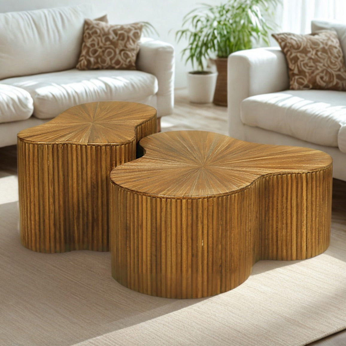 Borneo Coffee Tables Set of 2 - Gallery Everyday