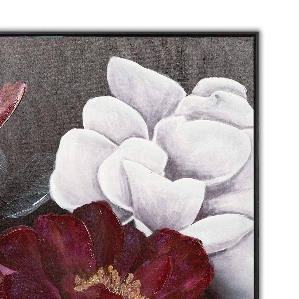 Burgundy Blooms II - 1000 x 1000 Painting Leather Gallery 