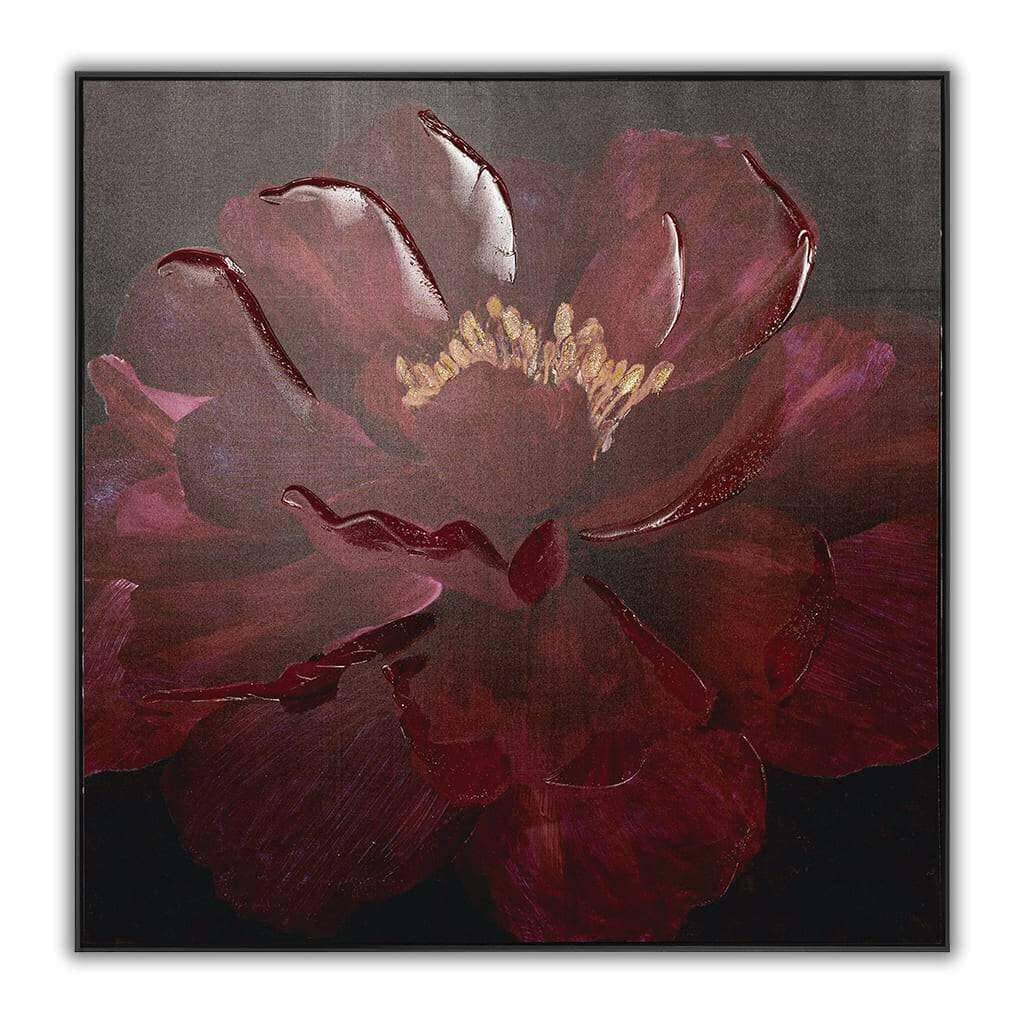 Burgundy Blooms III - 1000 x 1000 Painting Leather Gallery 