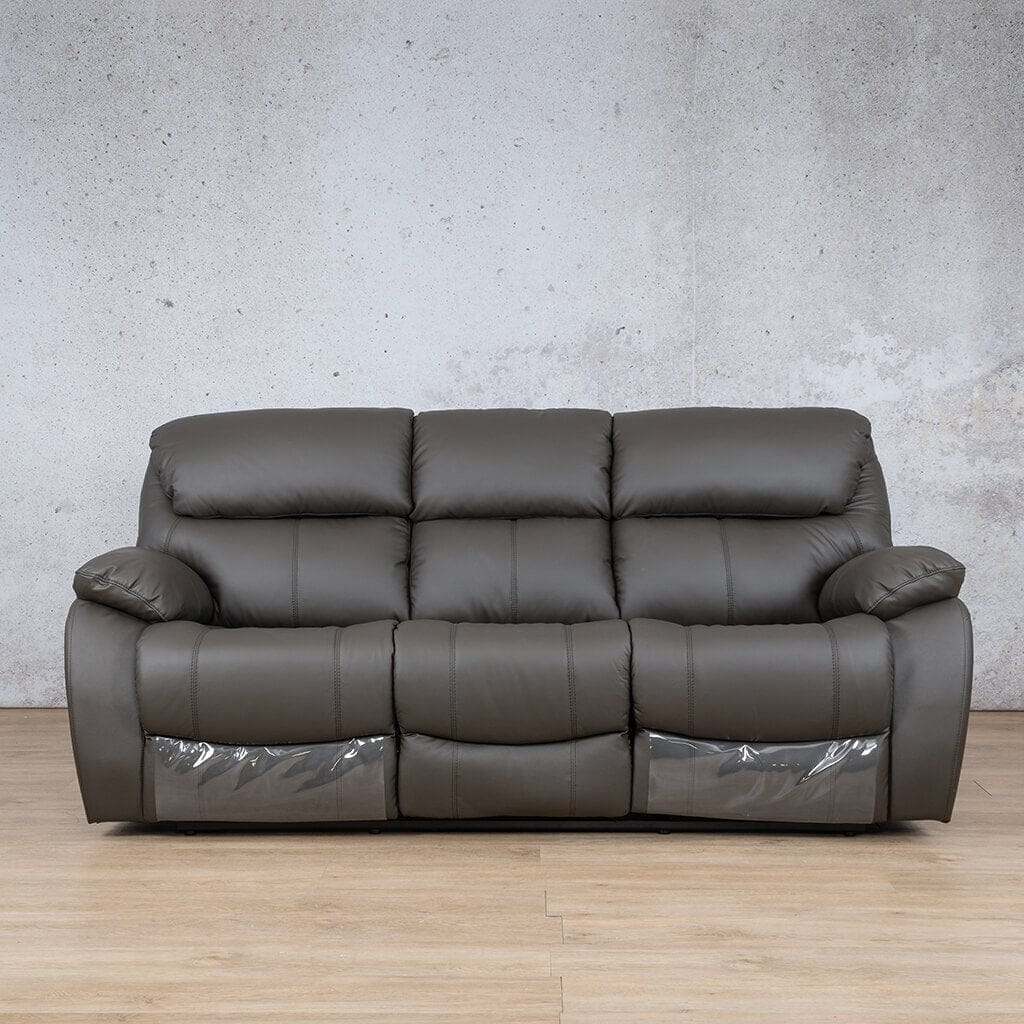 Cairo 3 + 2 + 1 Leather Recliner Home Theatre Suite - Leather Recliner-choc