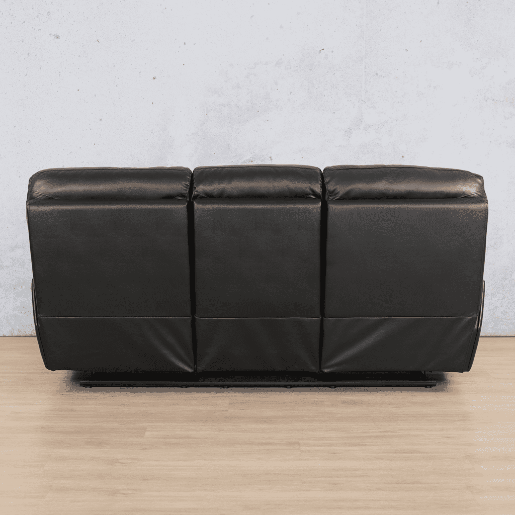 Cairo 3 Seater Leather Recliner Leather Recliner Leather Gallery Black