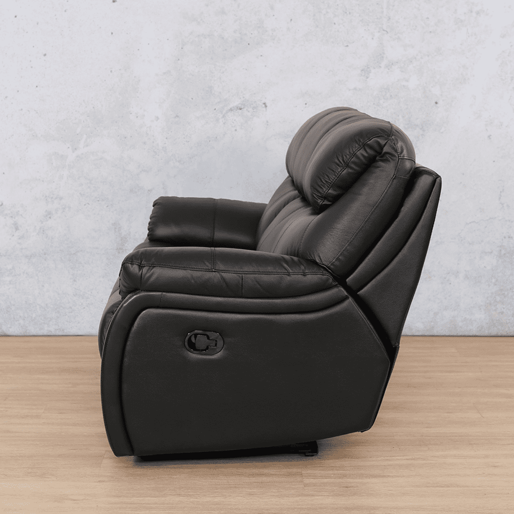 Cairo 3 Seater Leather Recliner Leather Recliner Leather Gallery Black