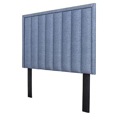 Angled Front View of the Callum Fabric Headboard | Queen Bedroom Set Leather Gallery | Queen Headboard | Headboards | Modern Headboards | Headboards For Sale | Bedroom Headboard | Paneled Headboard