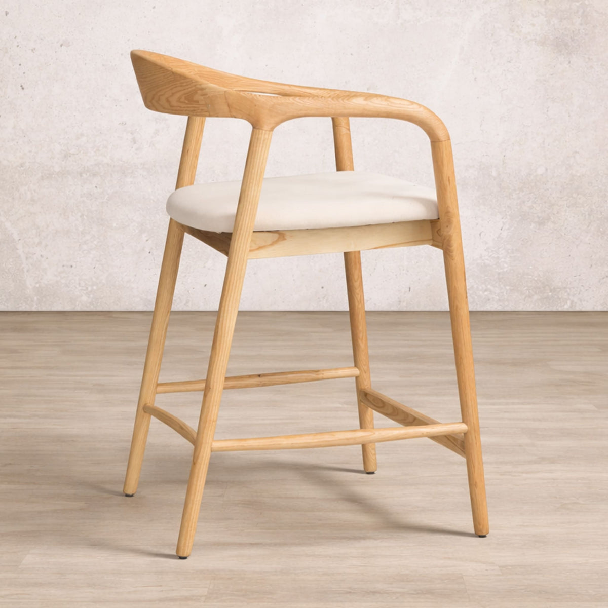 Calvin Bar Dining Chair - Leather Gallery - Natural