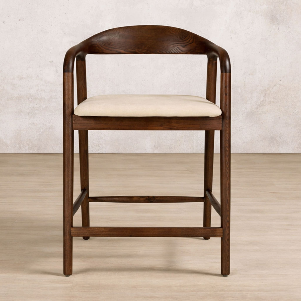 Calvin Bar Dining Chair - Leather Gallery - Walnut
