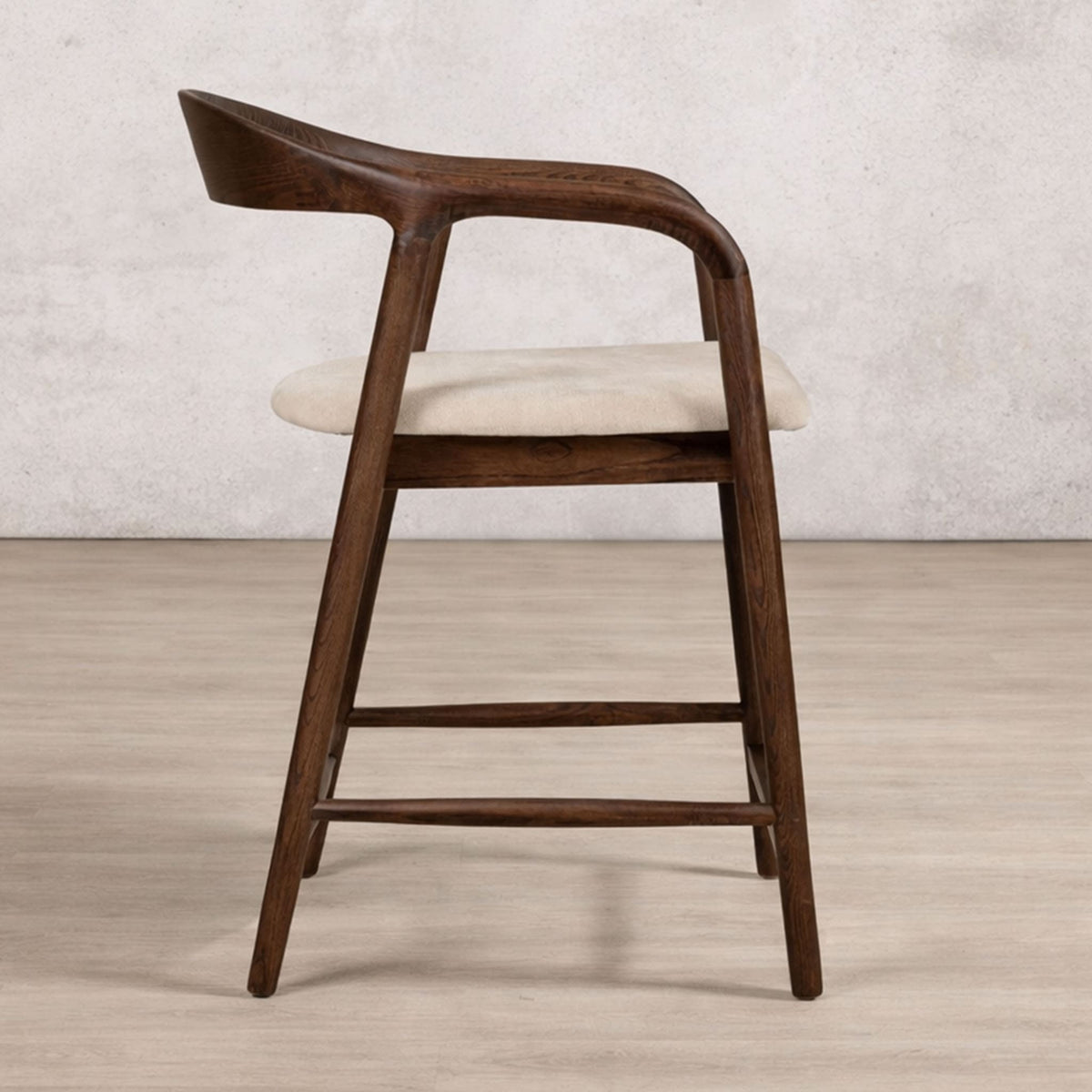 Calvin Bar Dining Chair - Leather Gallery - Walnut