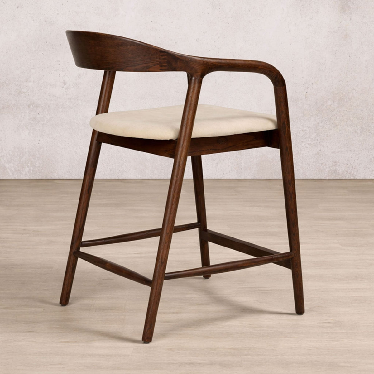 Calvin Bar Dining Chair - Leather Gallery - Walnut