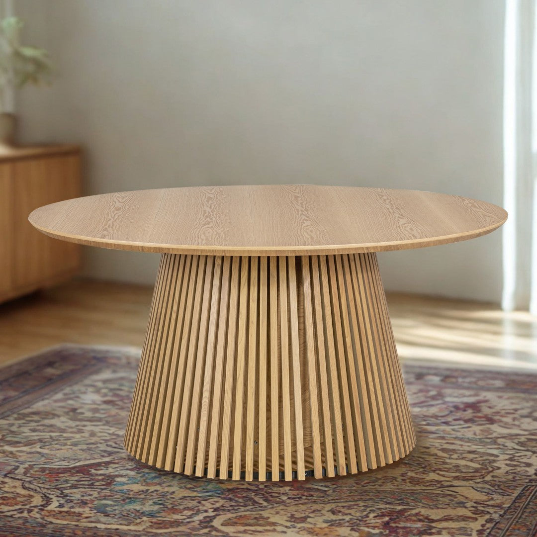 Camden Wood Dining Table - Natural | dining tables, wood dining table, round dining table, 6 seater dining table