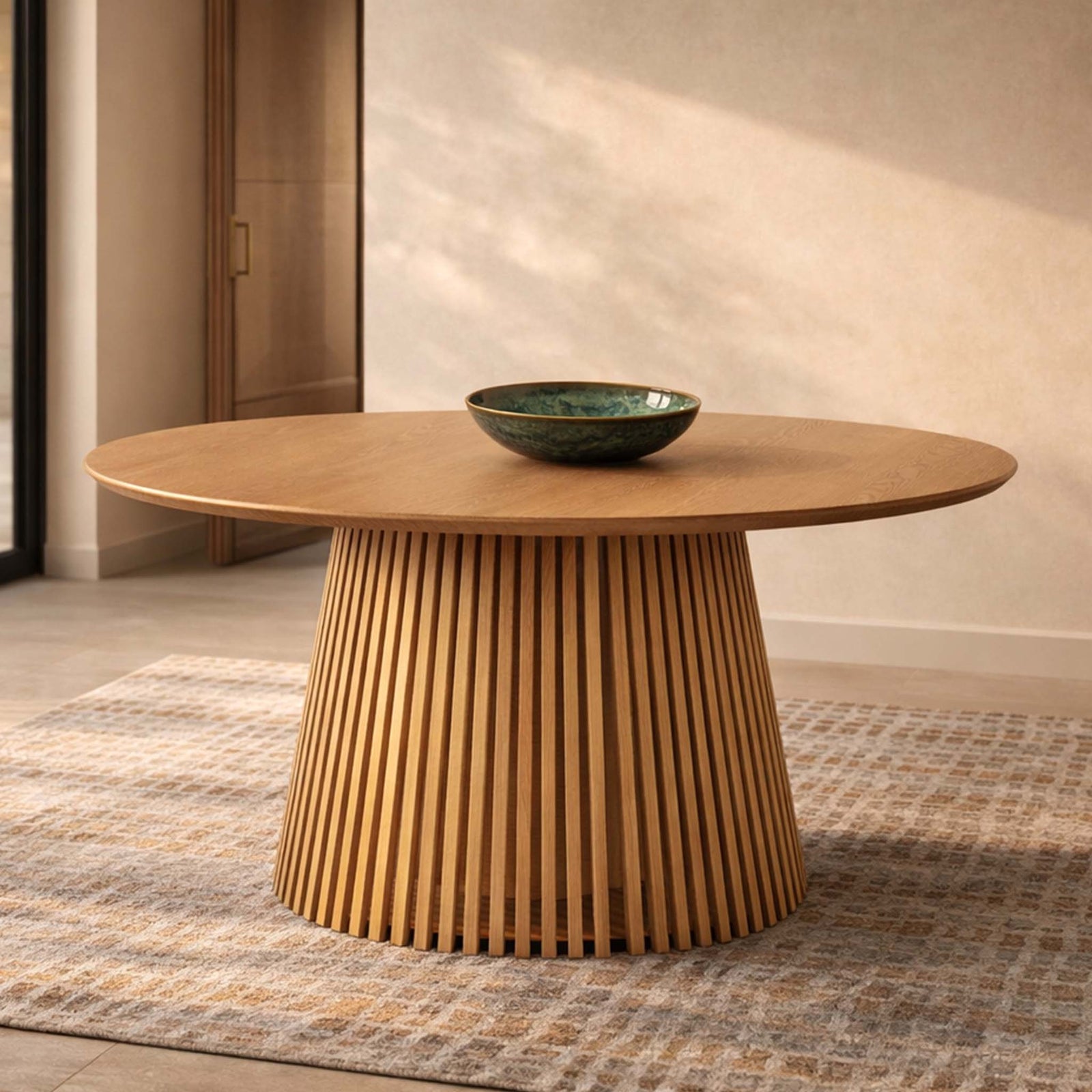 Camden Dining Table - Natural - 1.5M Round / 6 or 8 Seater