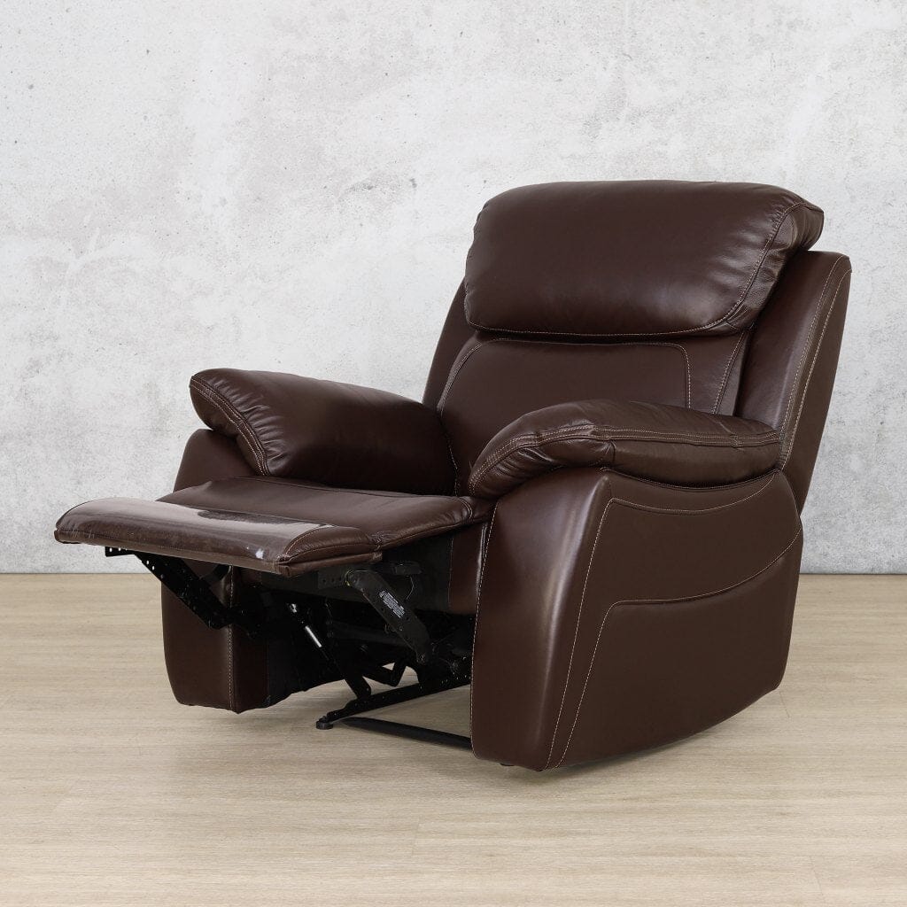 Capri 1 Seater Leather Recliner Leather Recliner Leather Gallery  Choc