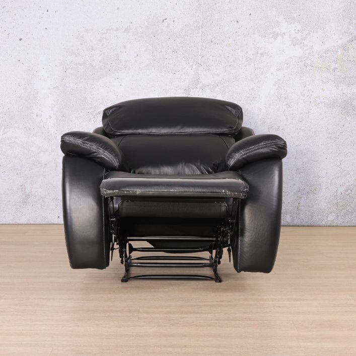Capri 1 Seater Leather Recliner Leather Recliner Leather Gallery Black