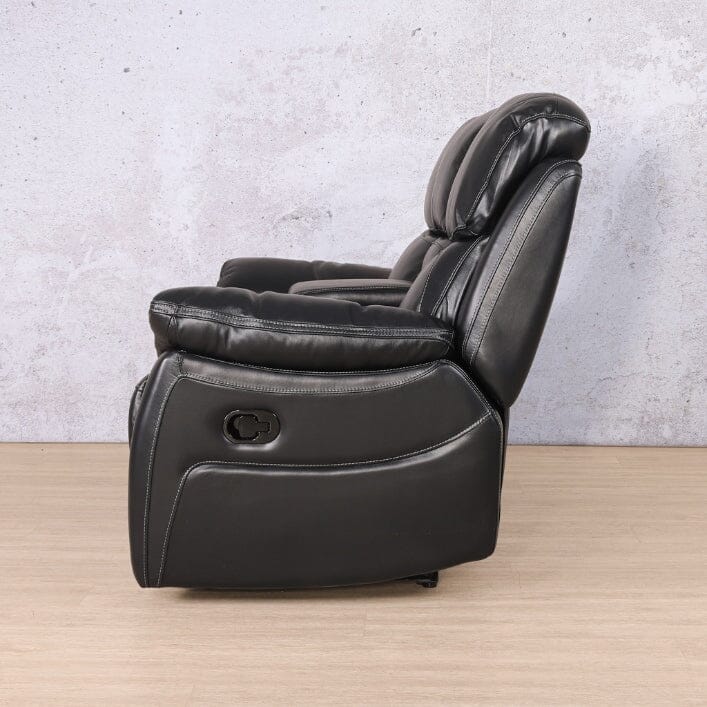 Capri 2 Seater Leather Home Theatre Recliner Leather Recliner Leather Gallery black