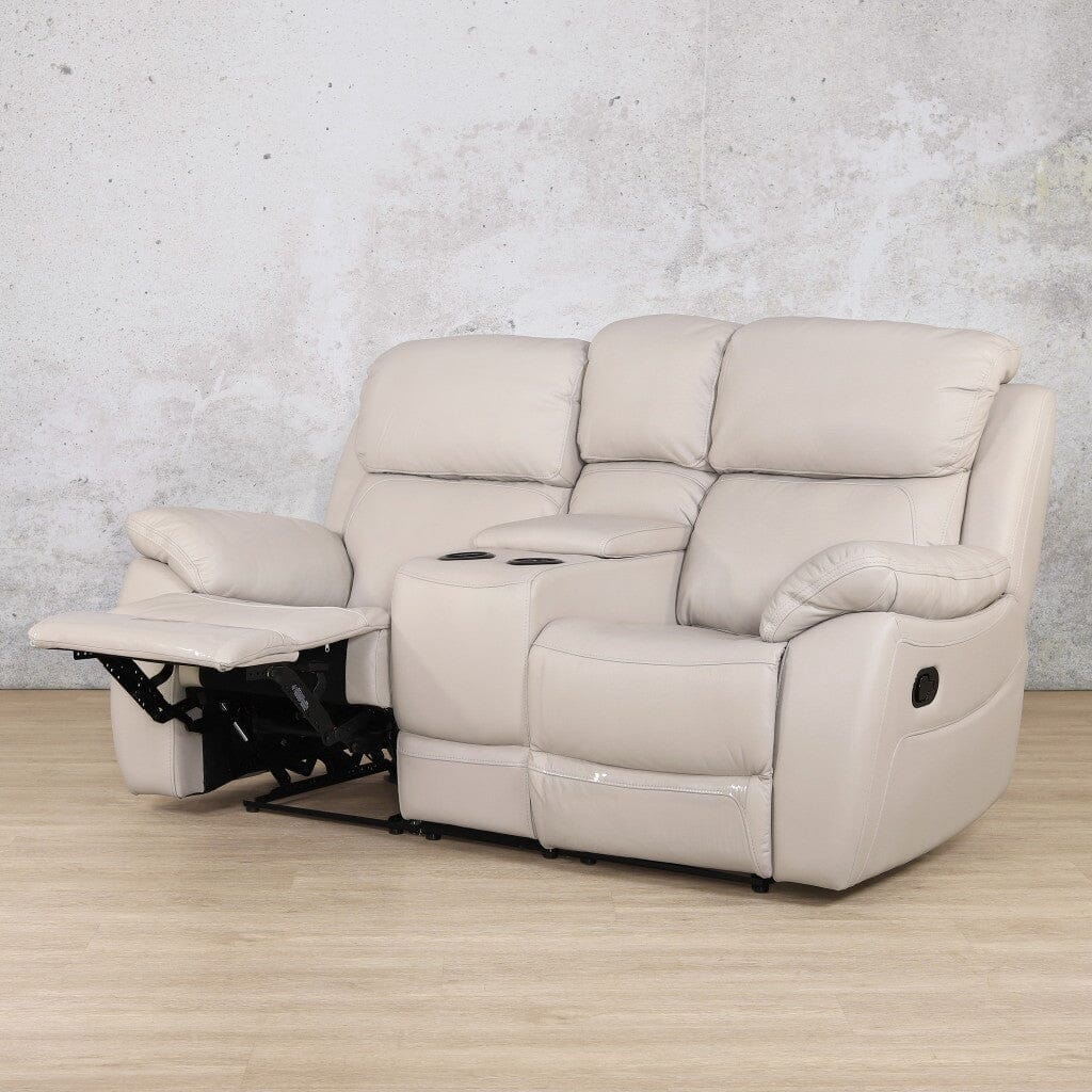 Capri 2 Seater Leather Home Theatre Recliner Leather Recliner Leather Gallery -grey