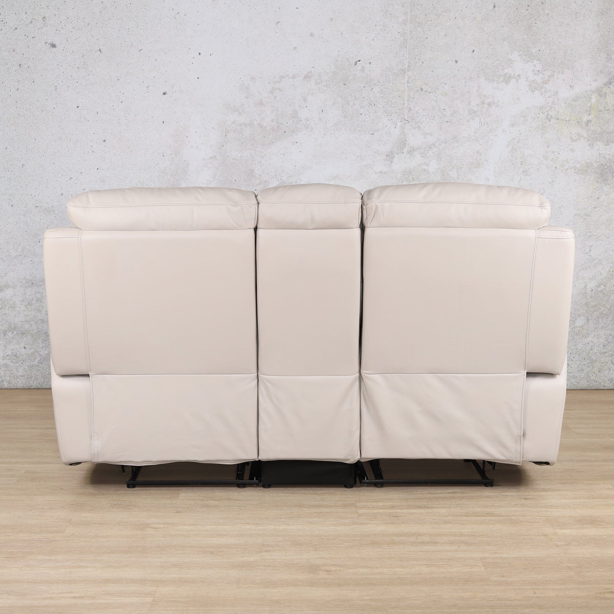 Capri 2  Home Theatre Suite - Grey - Leather Recliner