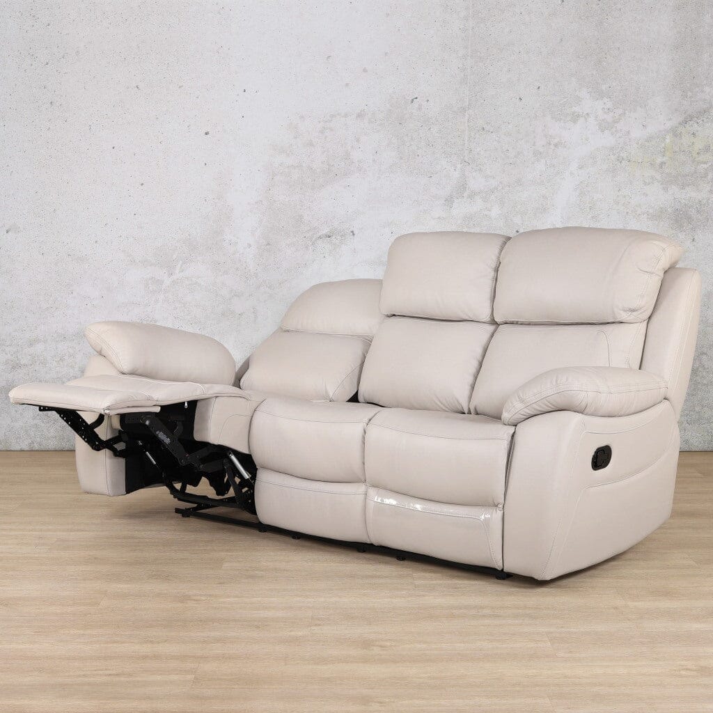 Capri 3 Seater Leather Recliner Leather Recliner Leather Gallery Grey