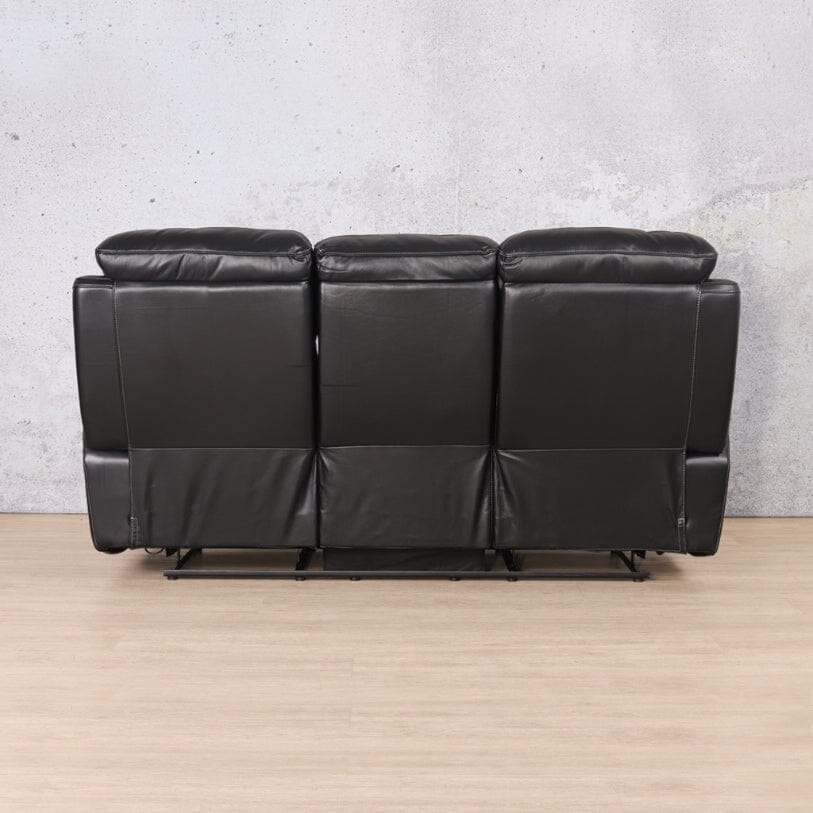 Capri 3 Seater Leather Recliner Leather Recliner Leather Gallery Black