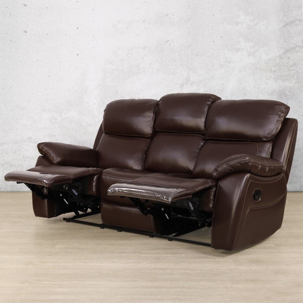 Capri 3 Seater Leather Recliner Leather Recliner Leather Gallery Choc
