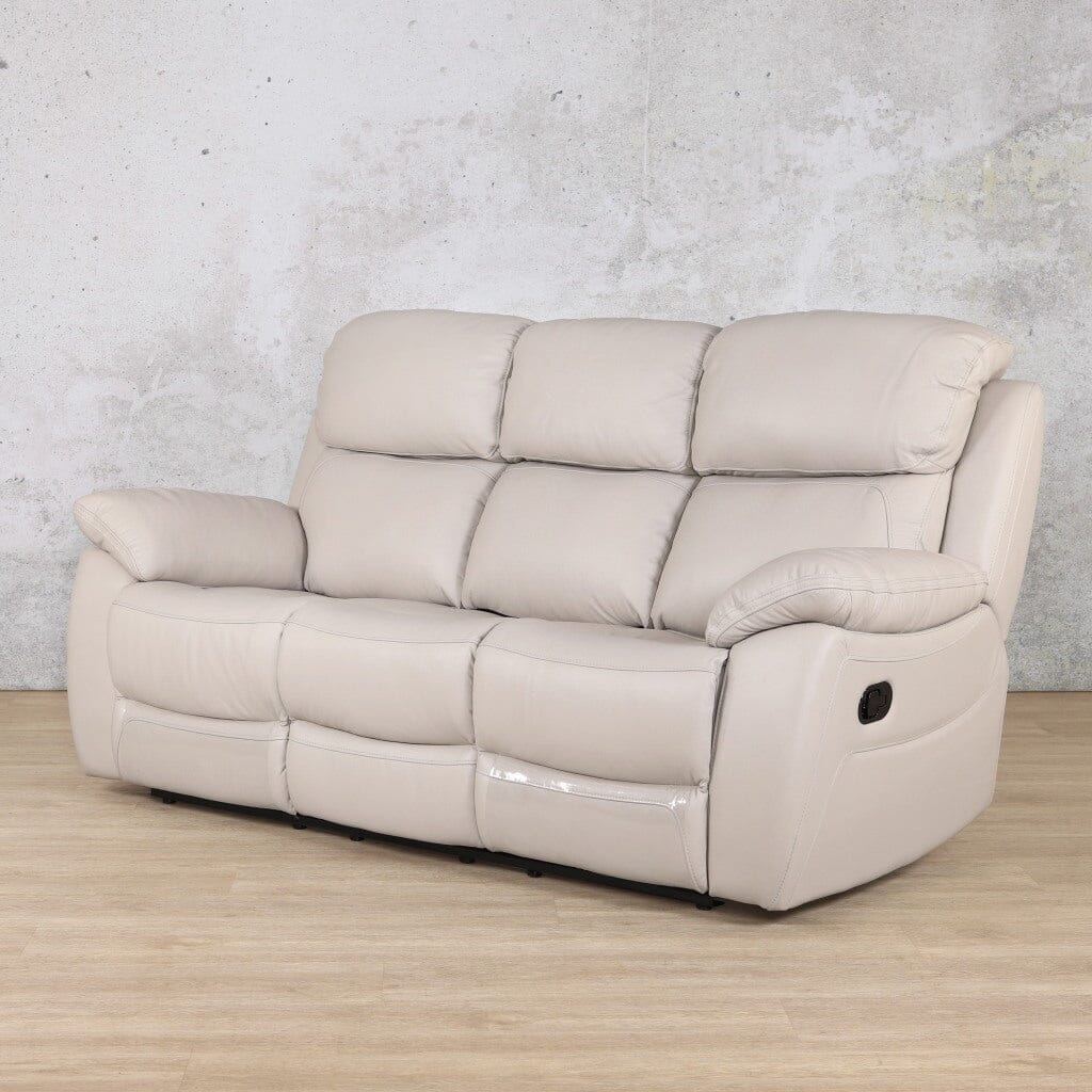 Capri 3 Seater Leather Recliner Leather Recliner Leather Gallery grey