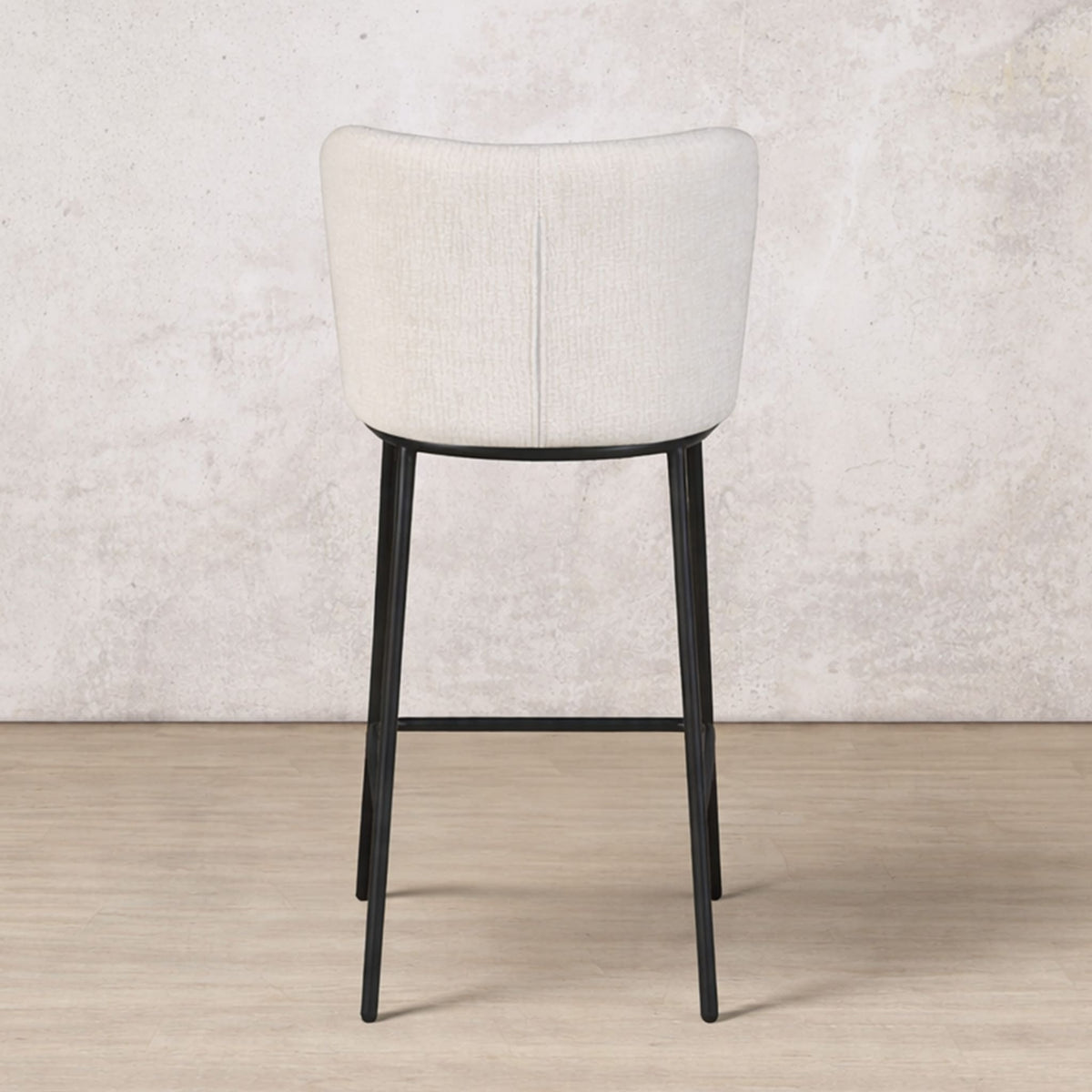 Back view of Carl Fabric Bar Chair | Bar chairs, bar stools for sale, barstool, dining chair, bar stools and chairs, bar chairs for kitchen 