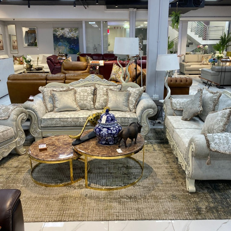 Chanelle 3+2+1 Fabric couches | Leather Gallery | Warehouse Clearance