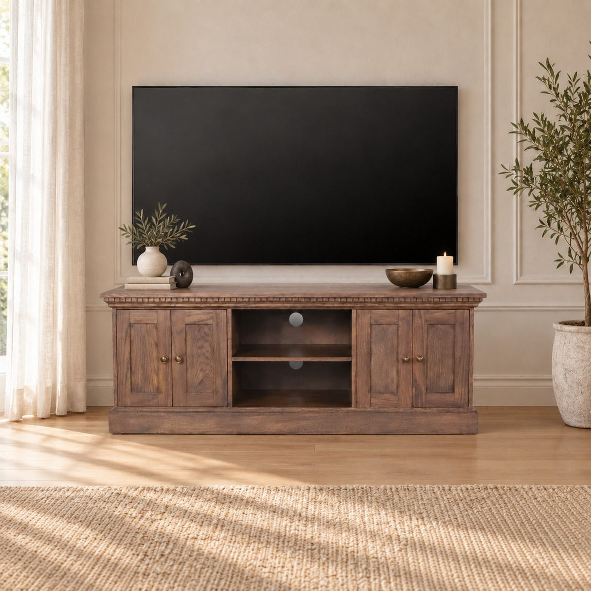 Charleston Plasma Unit - 1600 - Antique Dark Oak - Plasma Unit
