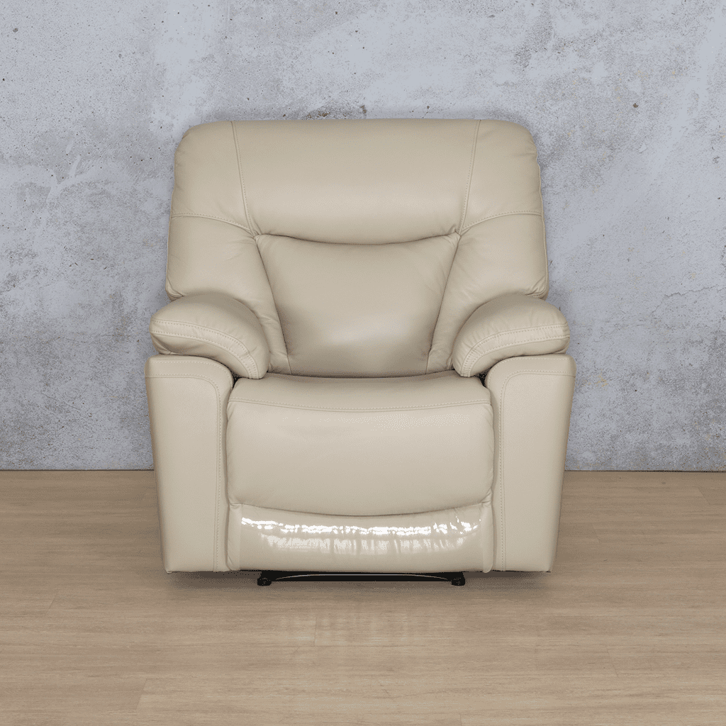 The Chester 1 seater leather recliner chair offers a timeless classic design with soft leather upholstery and a smooth manual reclining mechanism for ultimate relaxation.