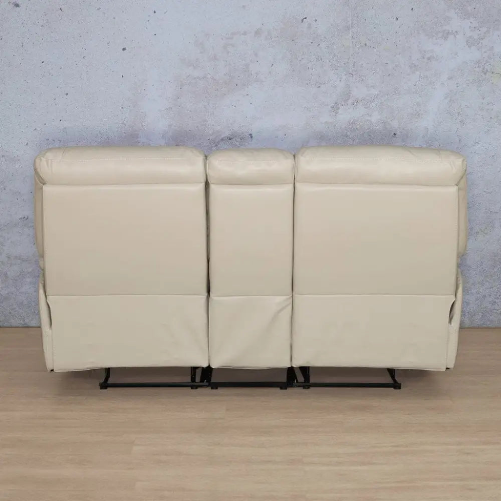 Chester 2 Seater Home Theatre Leather Recliner - Leather Recliner grey