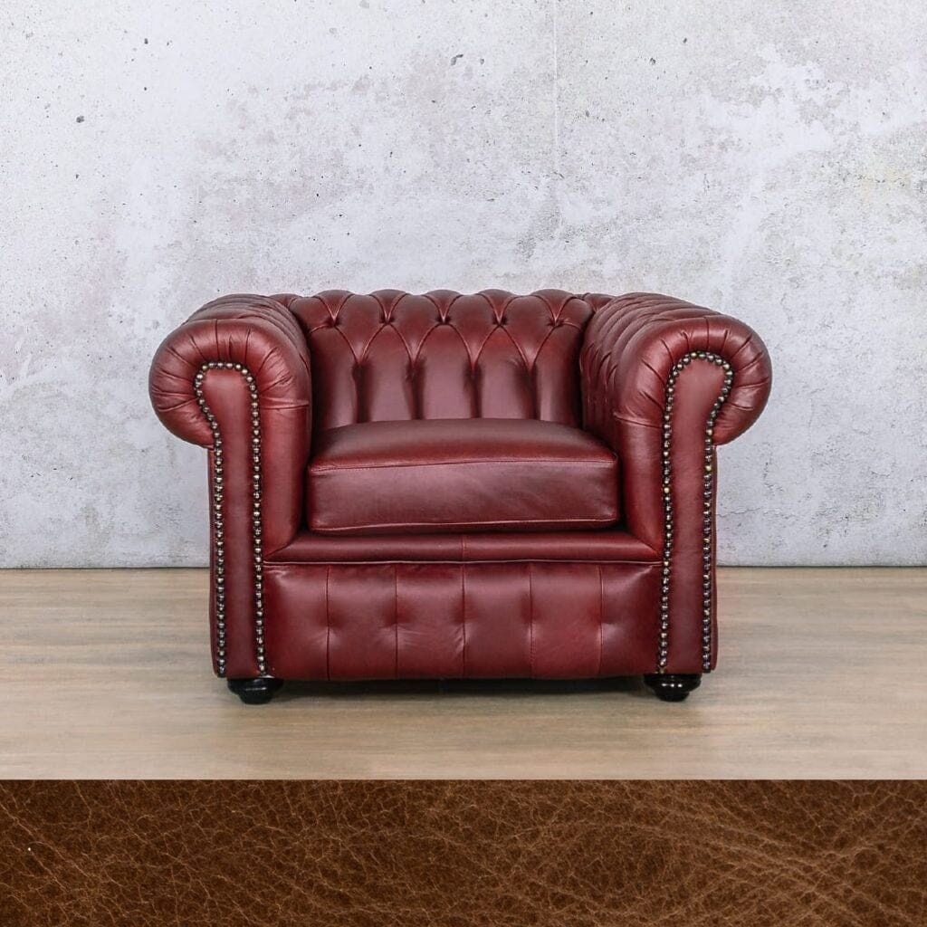 Chesterfield 1 Seater Leather Sofa Leather Sofa Leather Gallery Royal Cognac 