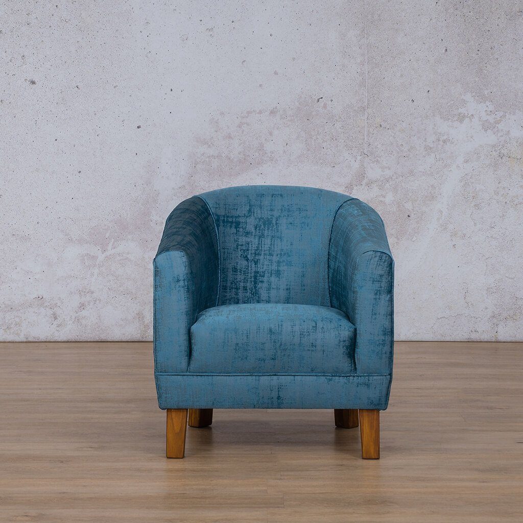 Front view of the Club Tub Chair | Fabric Armchair | Tub Chairs For Sale at Leather Gallery | Tub Chairs South Africa
