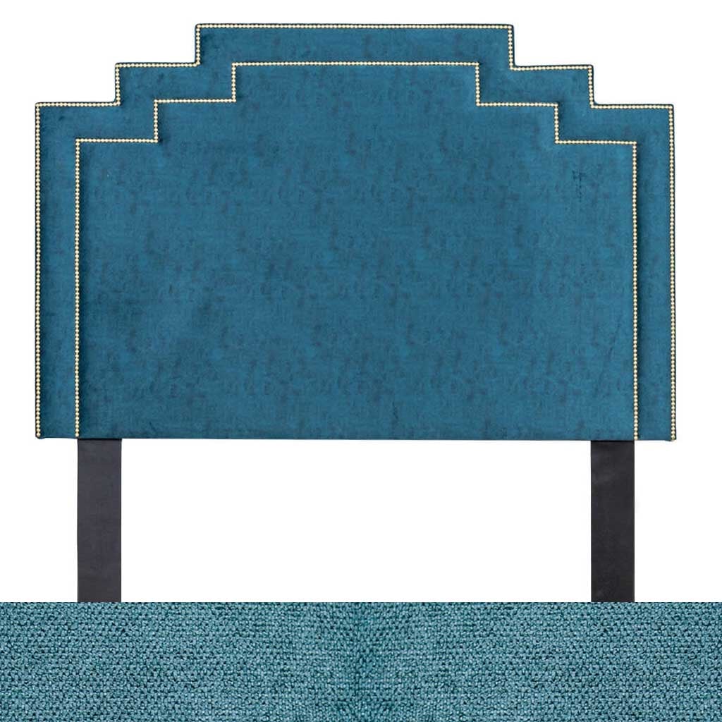 Air Force Blue Fabric Sample | Crown Fabric Headboard | Headboards For Sale | Bedroom Headboard | Queen Bedroom Set Leather Gallery | Headboards | Modern Headboards | Queen Headboard