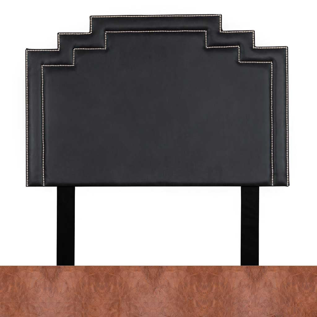 Royal Saddle Leather Sample | Queen Sized Crown Leather Headboard | Queen Bedroom Set Leather Gallery | Queen Headboard | Headboards | Modern Headboards | Headboards For Sale | Bed Headboard