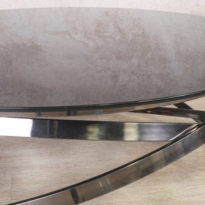 Crystal Coffee Table Black - Available on Special Order Plan Only Coffee Table Leather Gallery 