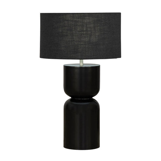 Cullen Side Lamp Side Lamp Leather Gallery Black