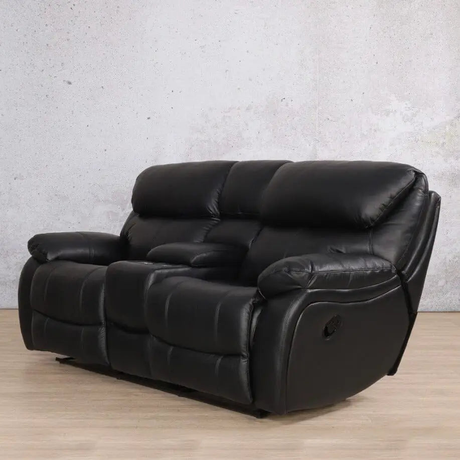 Delta 2 Seater Home Theatre Leather Recliner - Leather Recliner