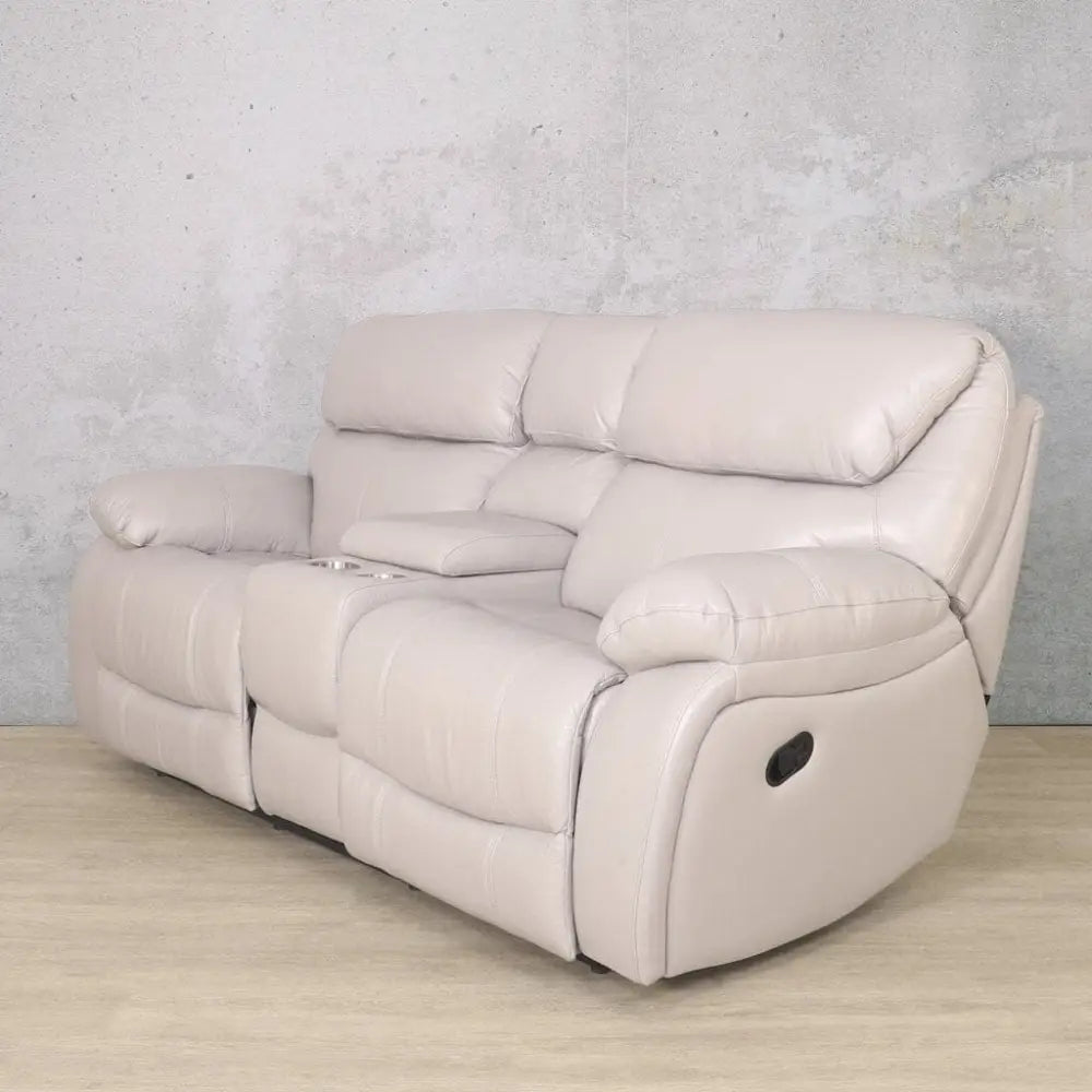 Delta 2 Seater Home Theatre Leather Recliner - Leather Recliner