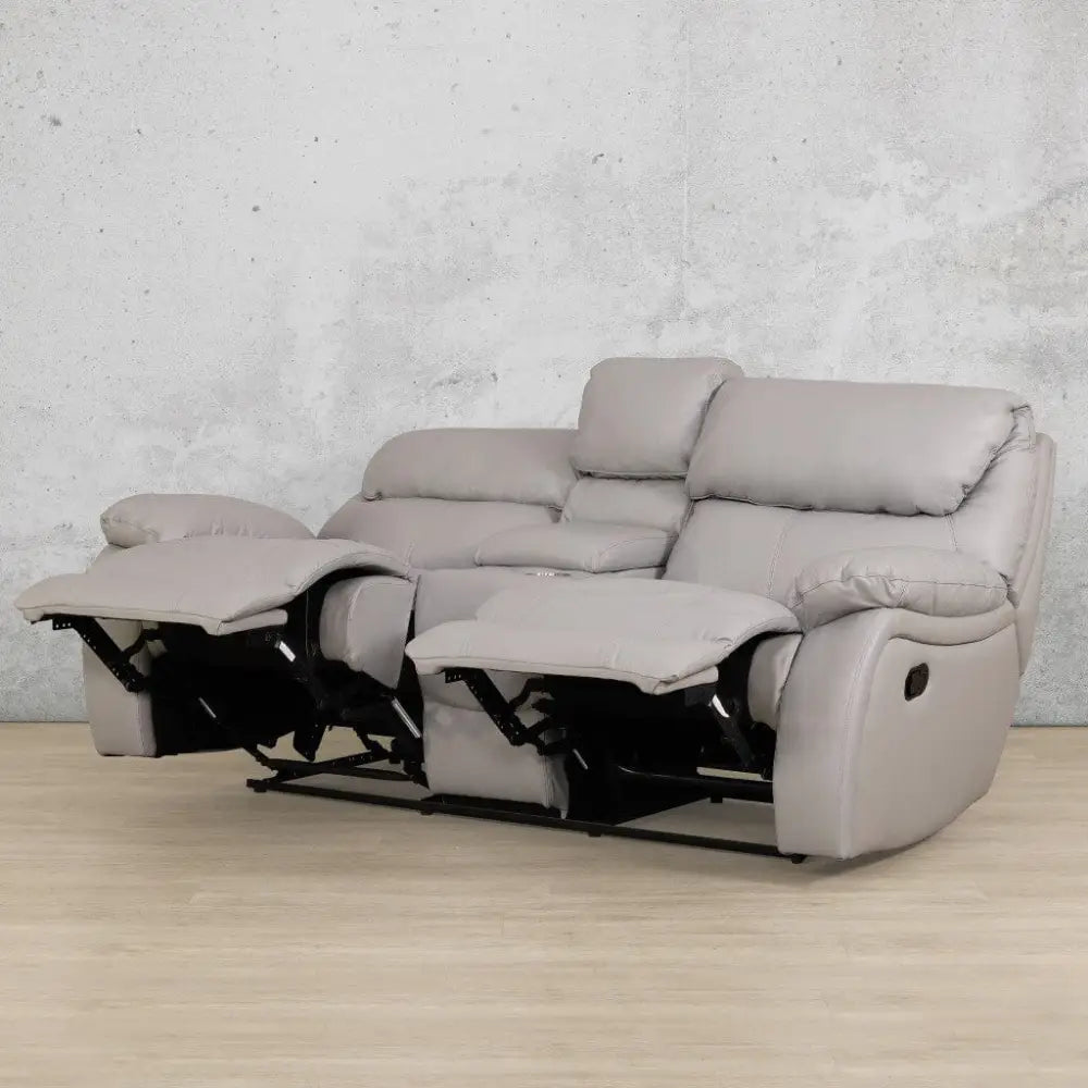 Delta 2 Seater Home Theatre Leather Recliner - Leather Recliner