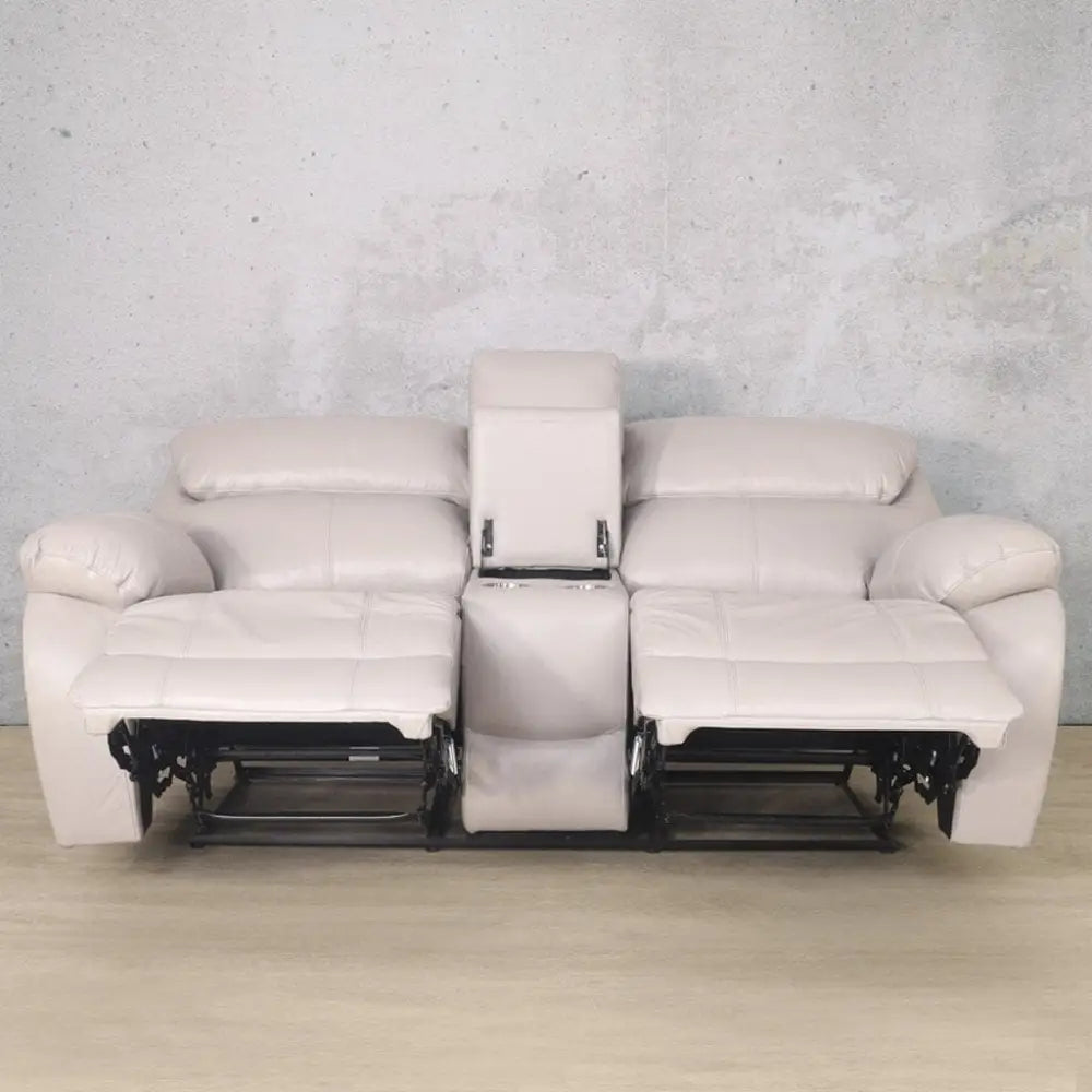 Delta 2 Seater Home Theatre Leather Recliner - Leather Recliner