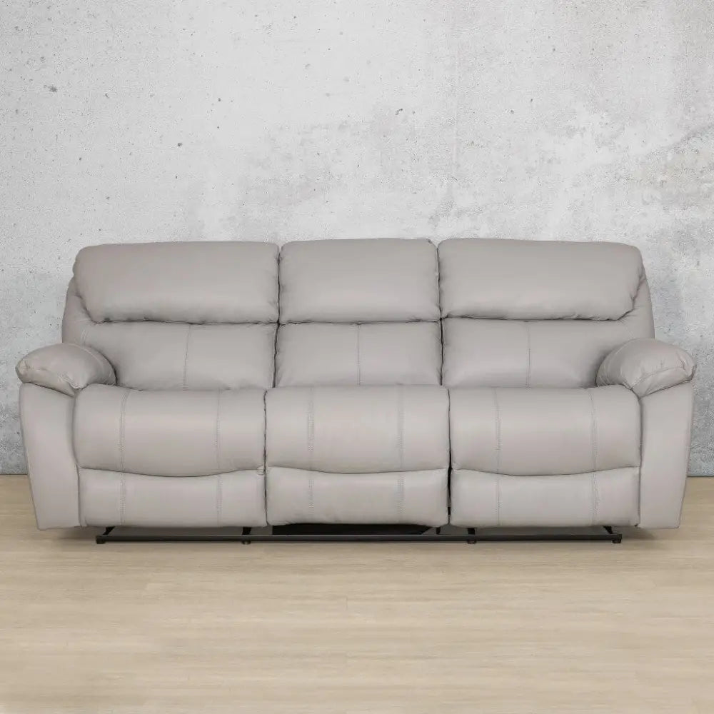 Delta 3 + 2 + 1 Leather Recliner Home Theatre Suite - Leather Recliner-manatee-grey